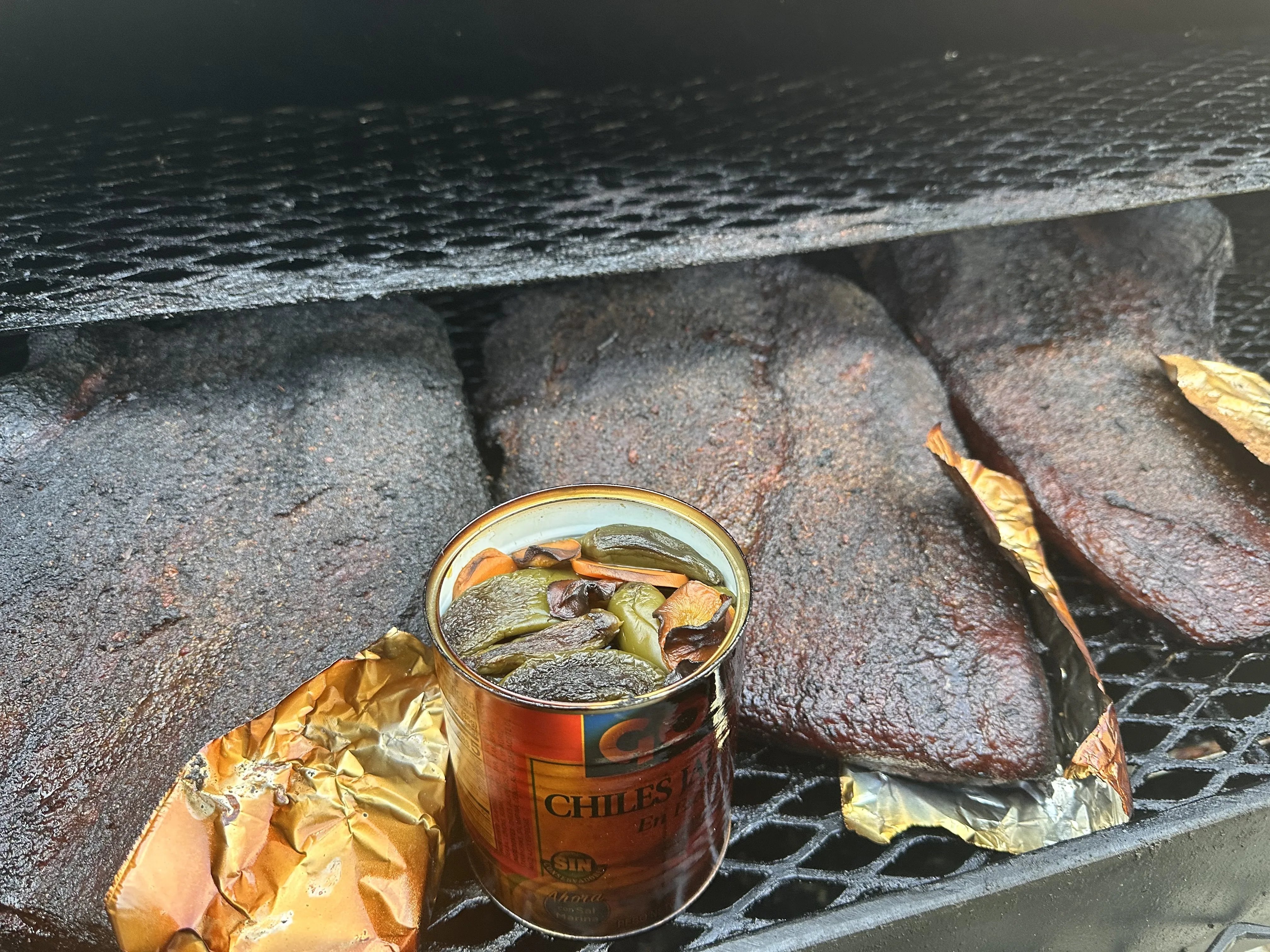 Smoked meat platter fresh from the pit