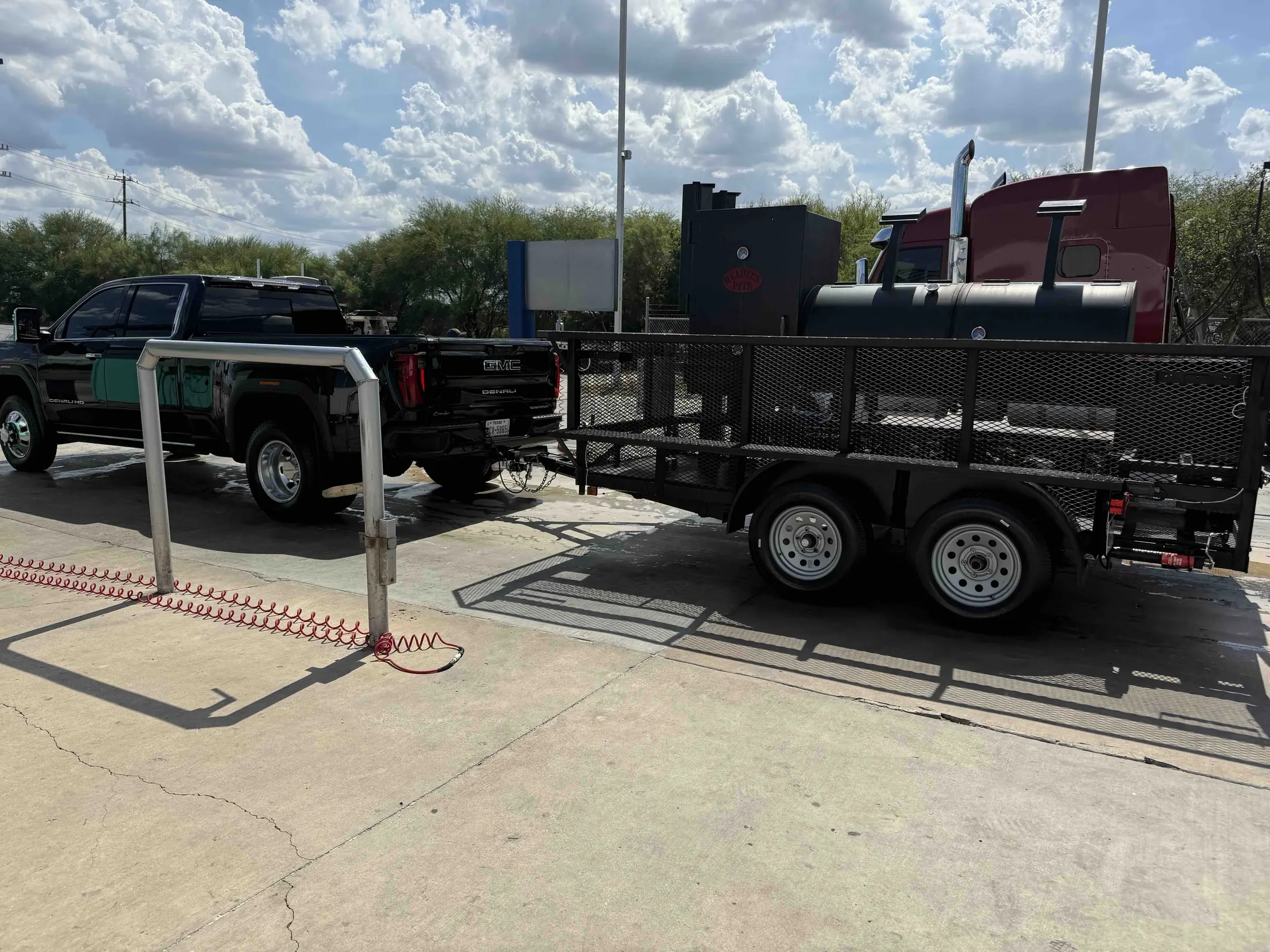 The House of Briskets smoker pit